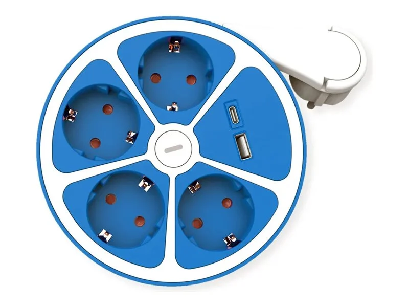 ROLINE 4-fach Steckdosenleiste 3m