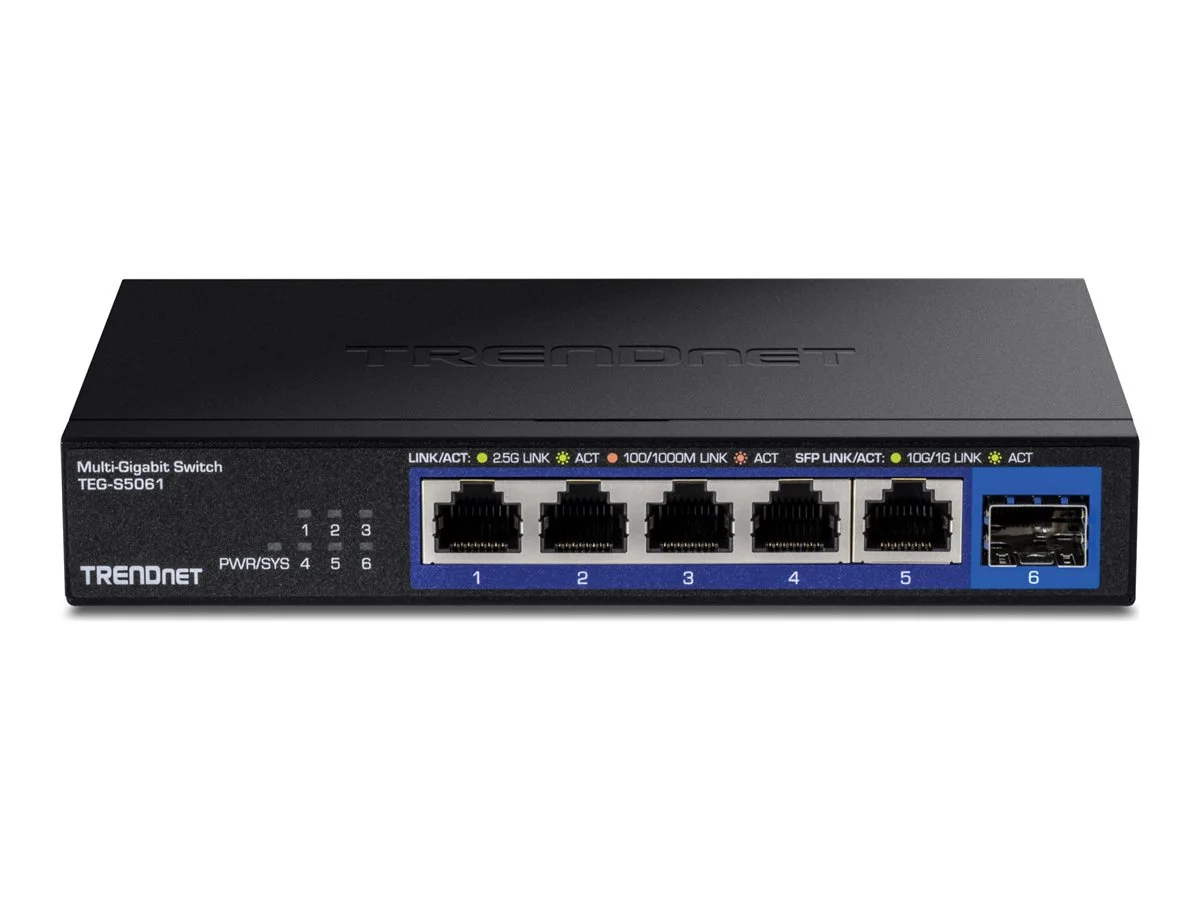 TRENDNET TEG-S5061 6-Port Switch 2.5G