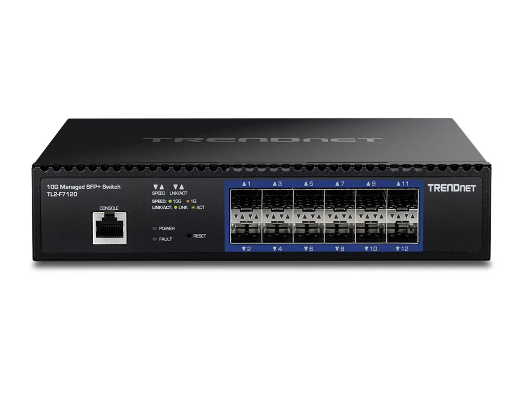 TRENDNET TL2-F7120 12 Port Switch 10G