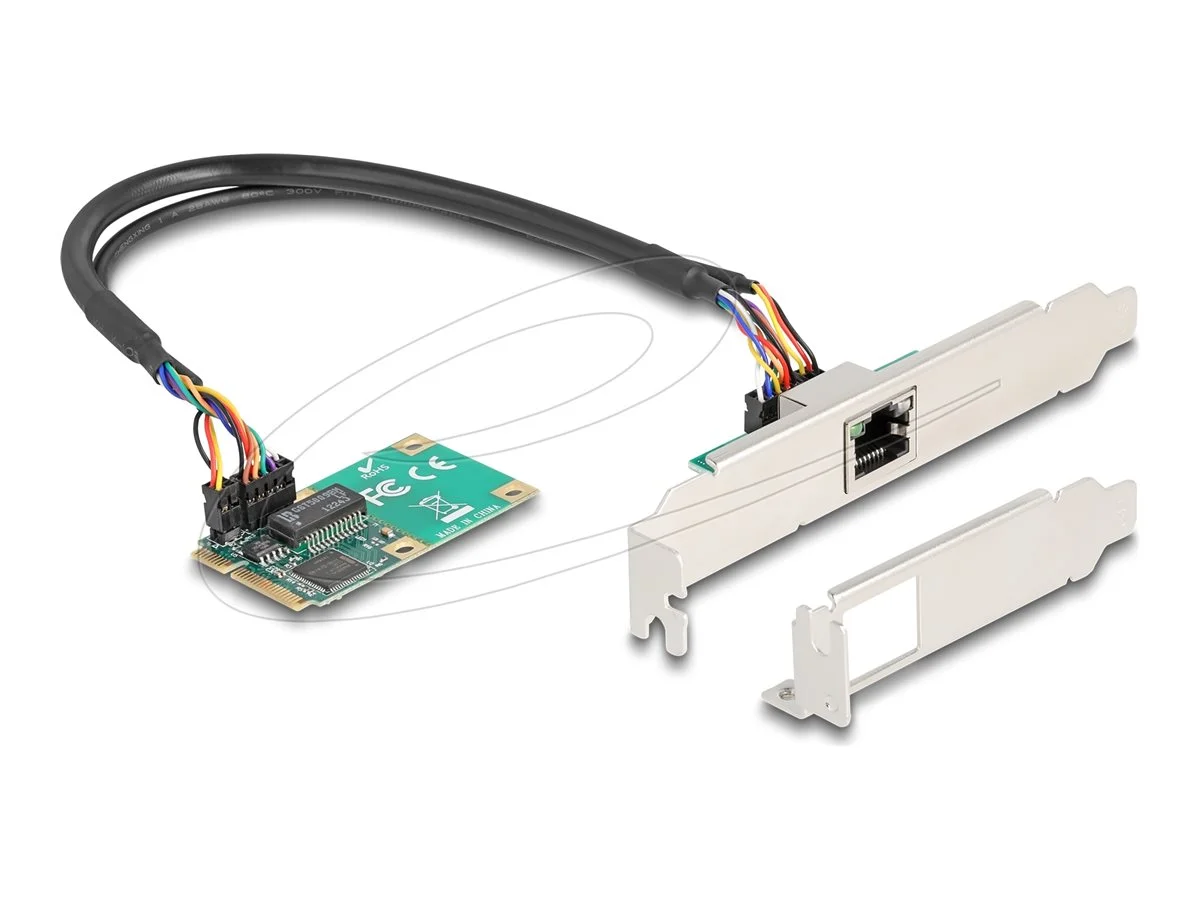 DELOCK Mini PCIe I/O 1x RJ45 Gigabit LAN