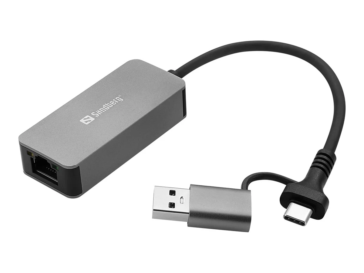 SANDBERG USB-C/A 2.5 GbE RJ45 Adapter