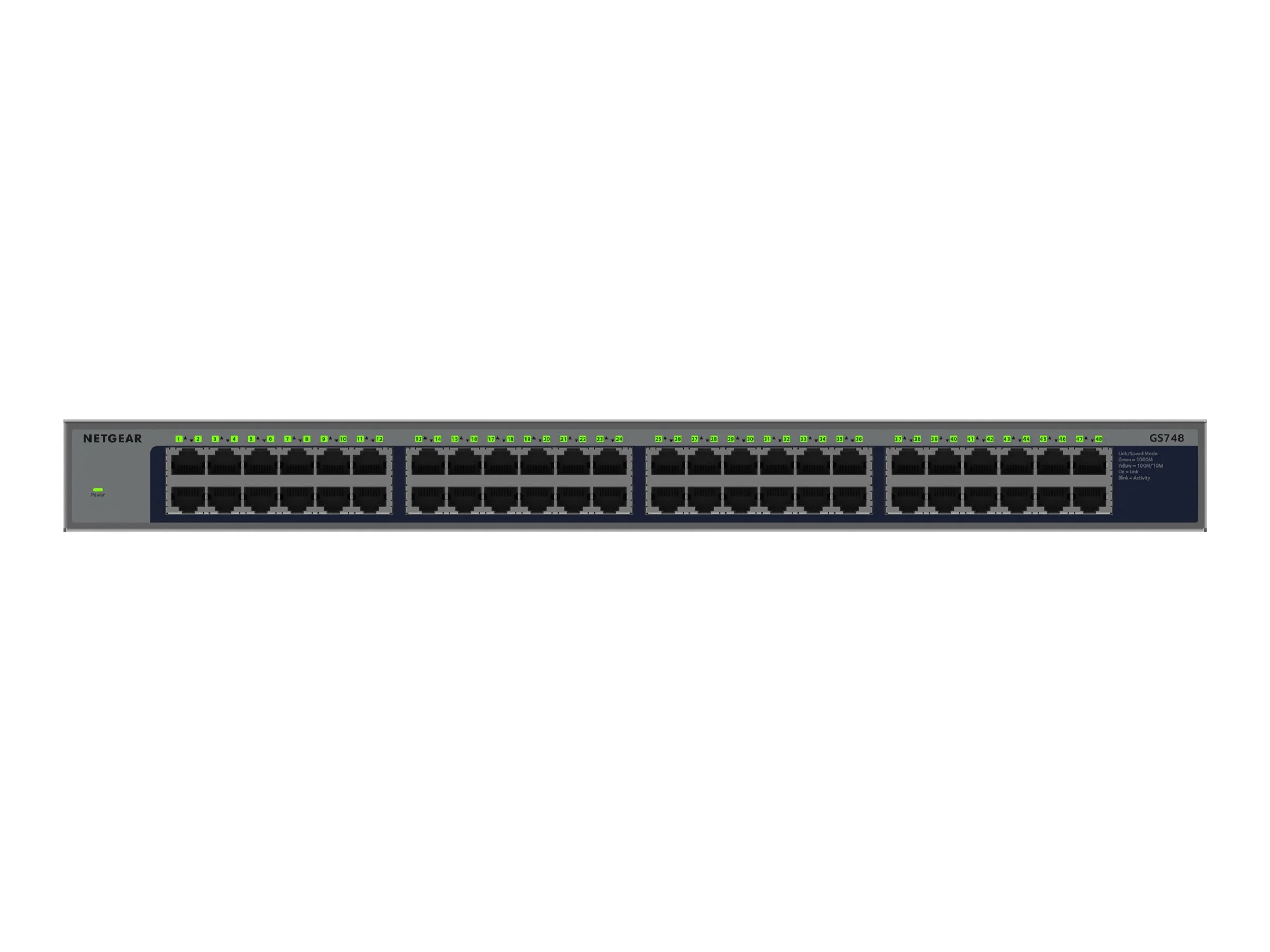 NETGEAR 48PT GIGE UNMANAGED RACKMOUNT