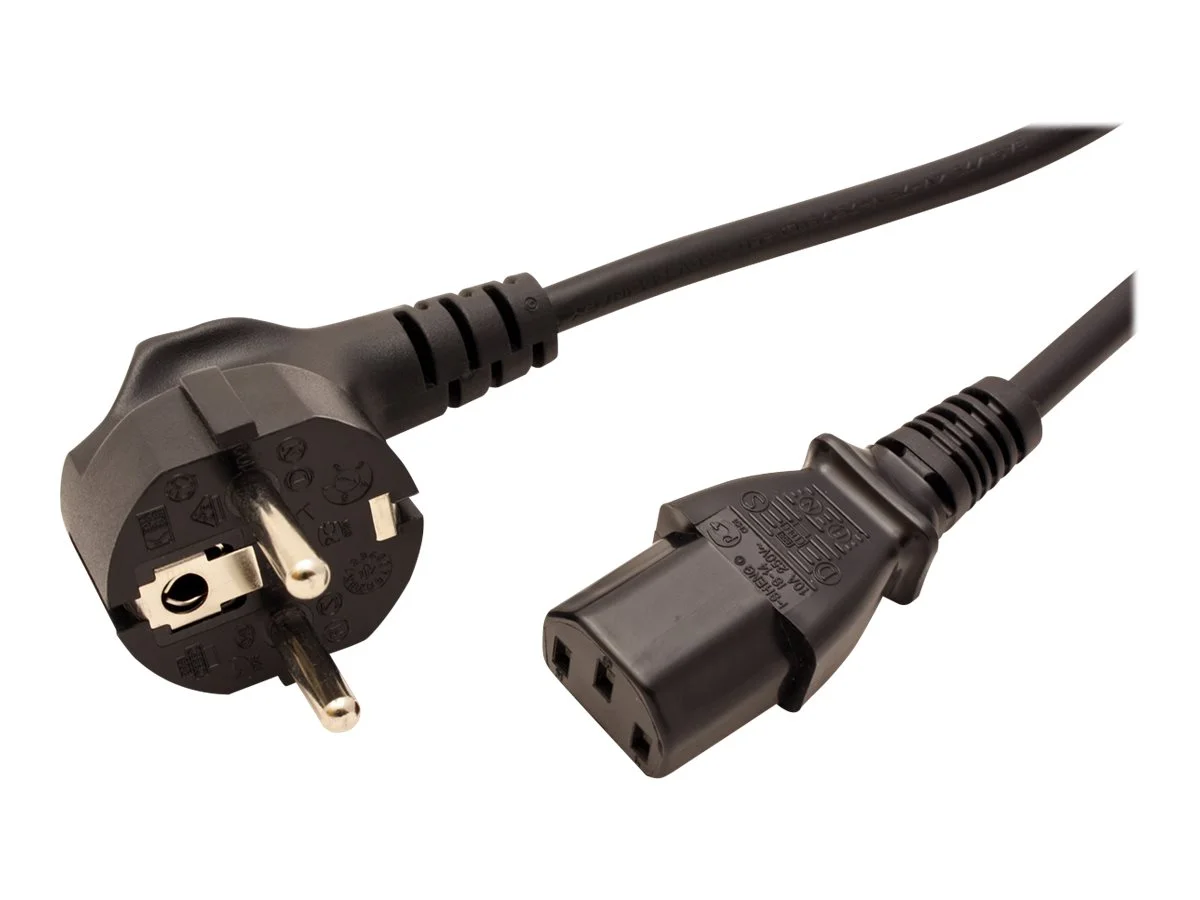ROLINE Netzkabel gerade IEC-Buchse 1,8m