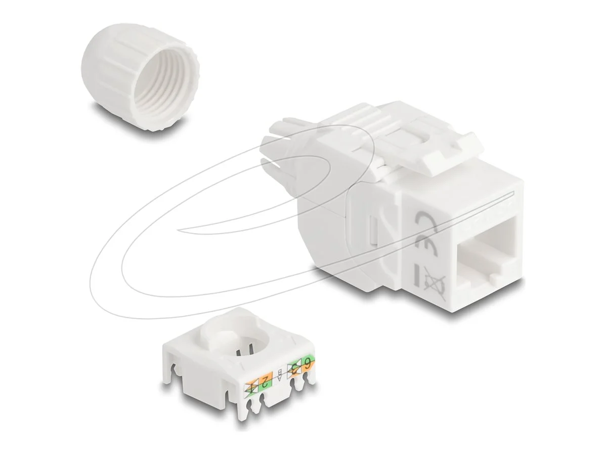 DELOCK Keystone Modul RJ45 zu LSA Cat.6A