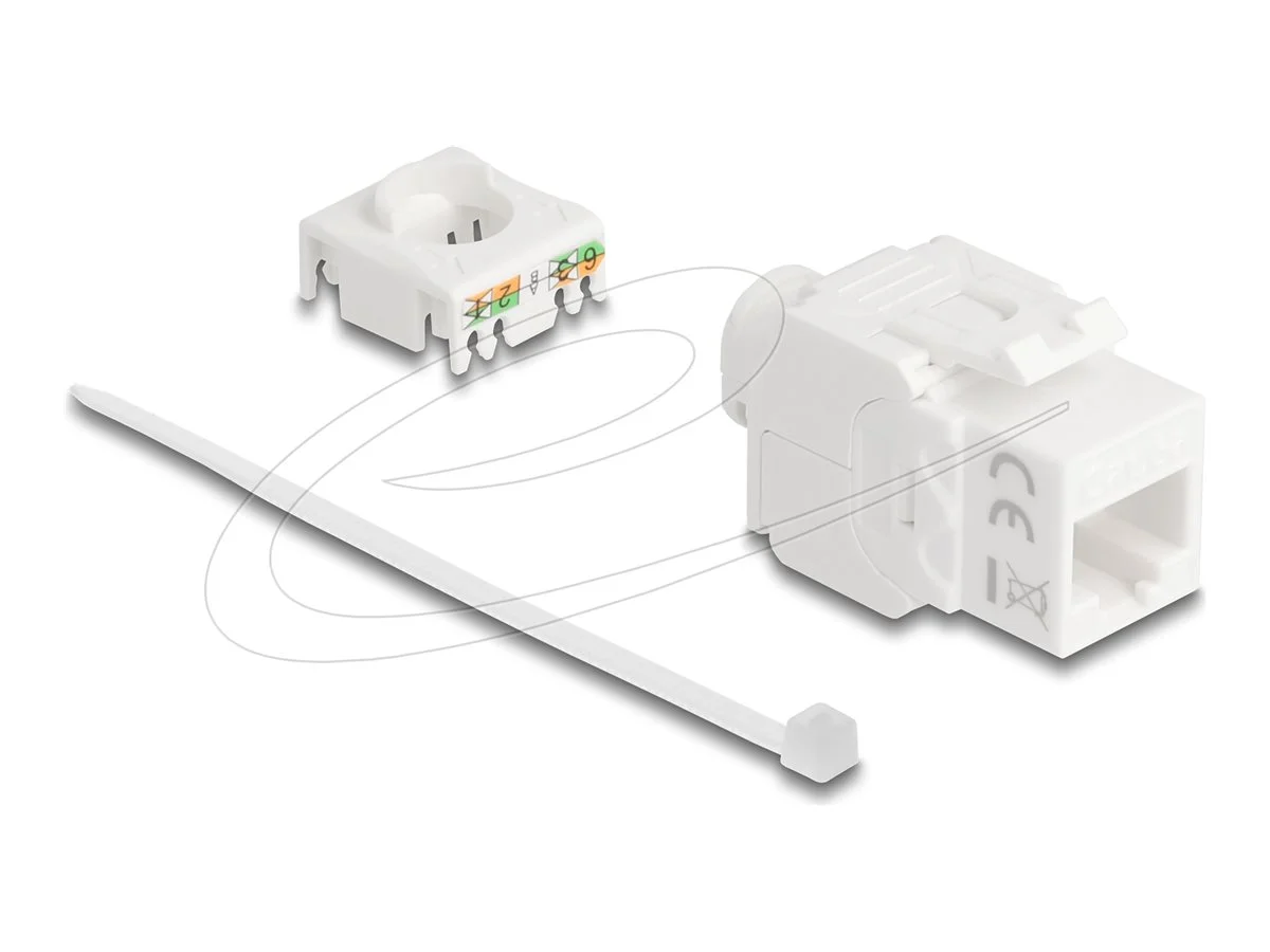 DELOCK Keystone Modul RJ45 zu LSA Cat.6A