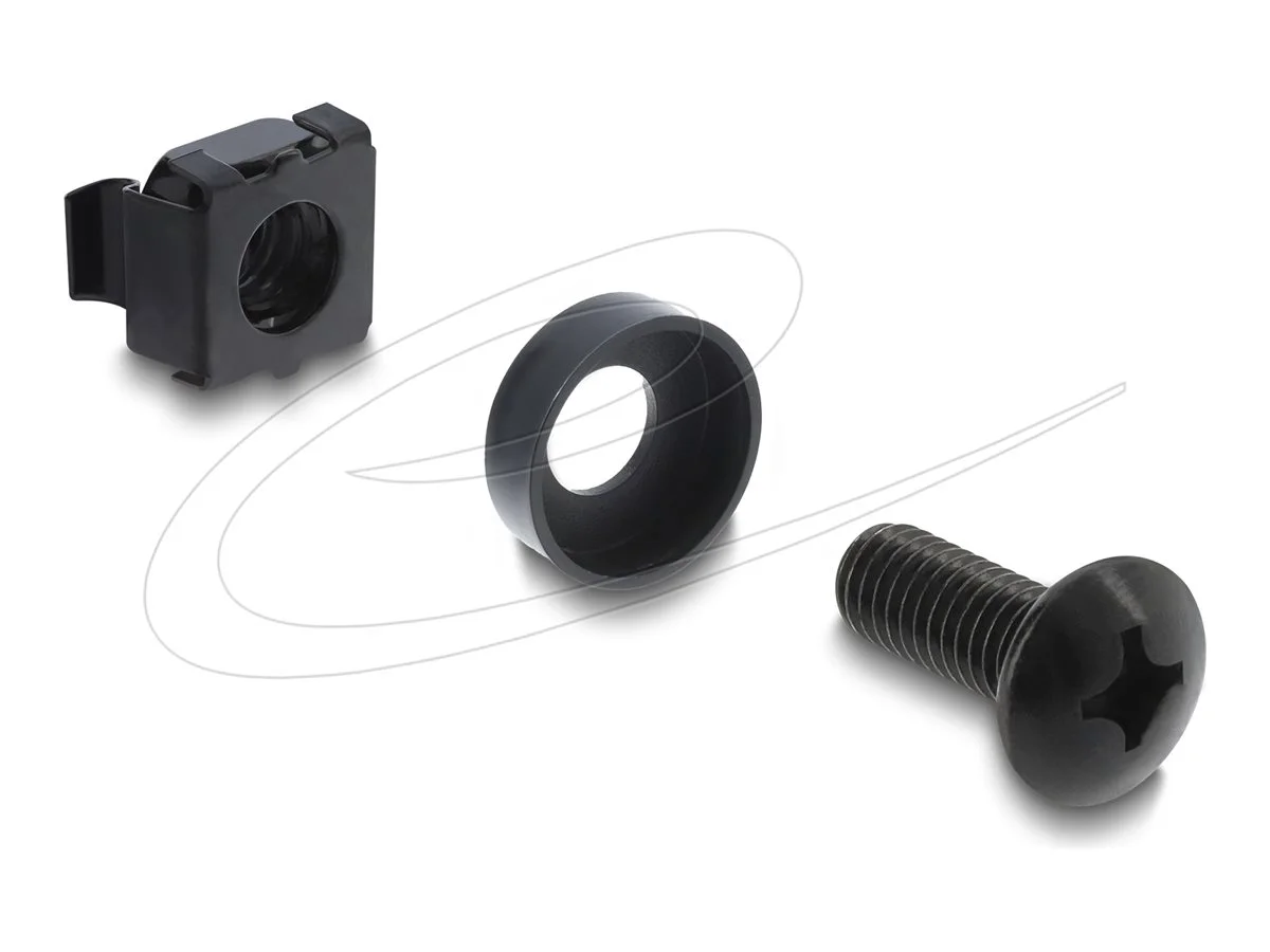 DELOCK Rack Montage Set 100 Stuck schw