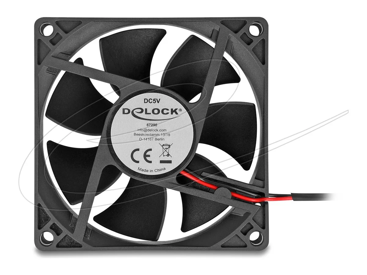 DELOCK Axiallufter 5 V DC 80 x 80 x 25