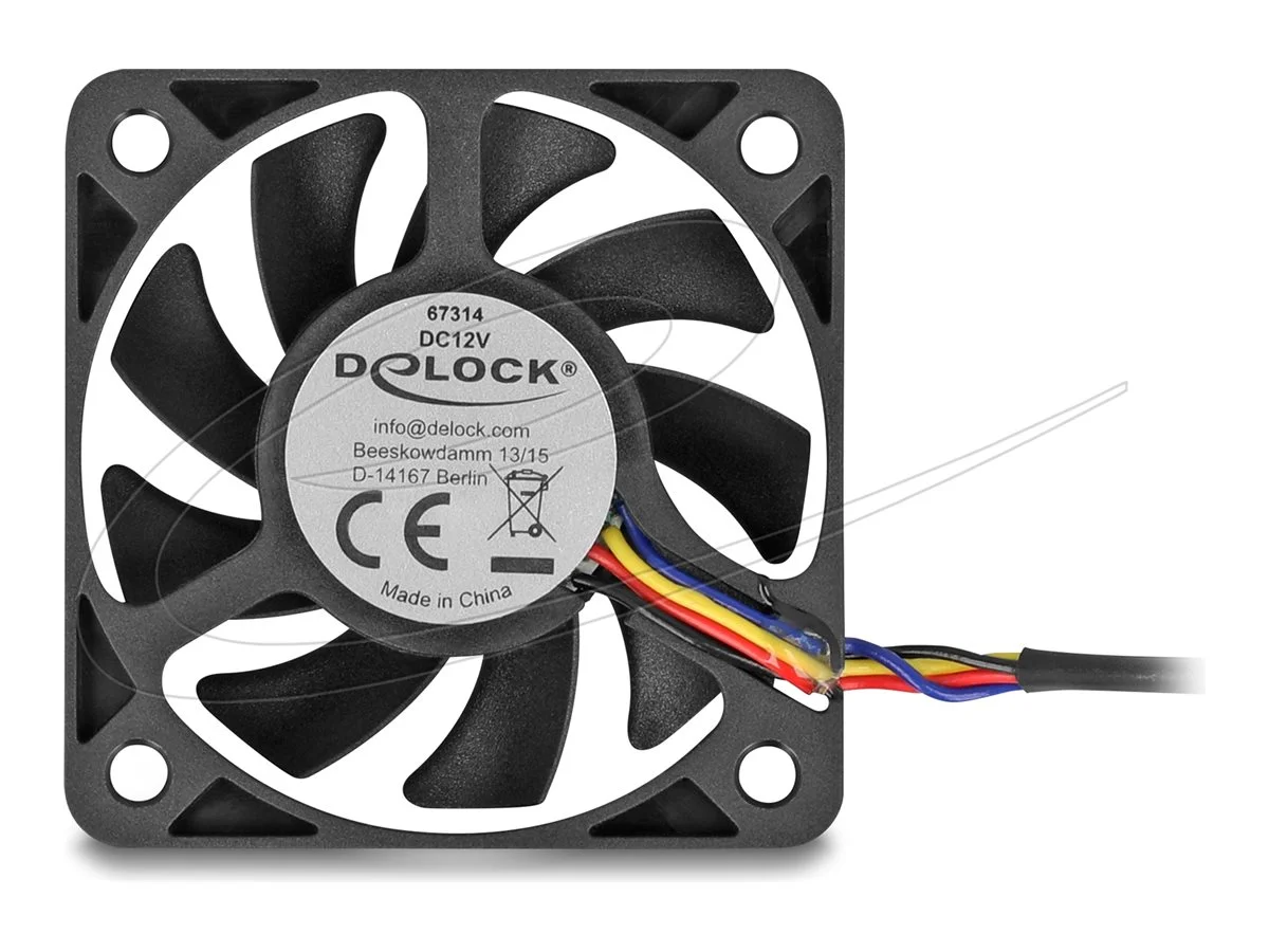DELOCK Axiallufter 12 V DC 50 x 50 x 10