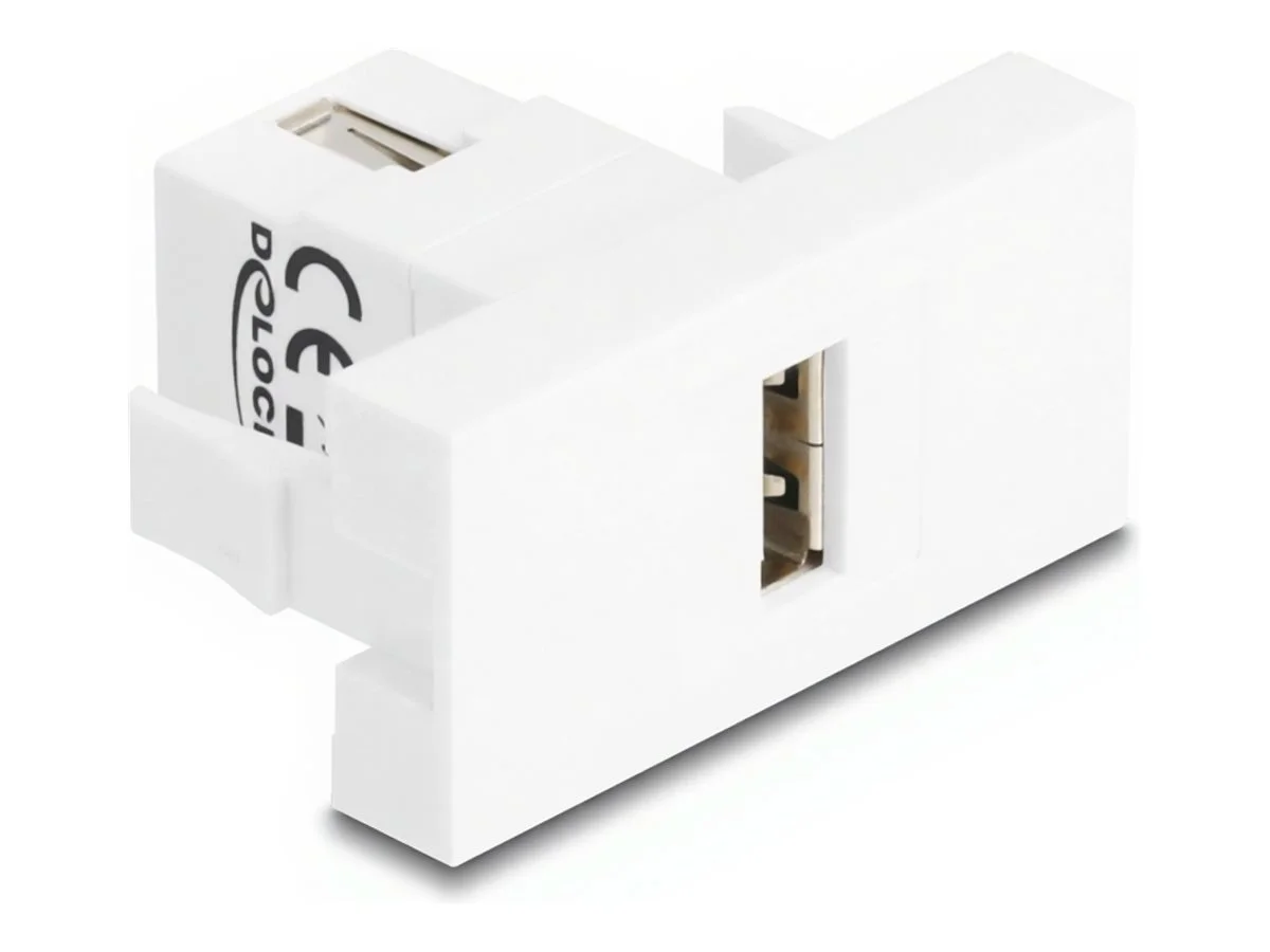 DELOCK Easy 45modul USB 2.0 Typ-A weiss