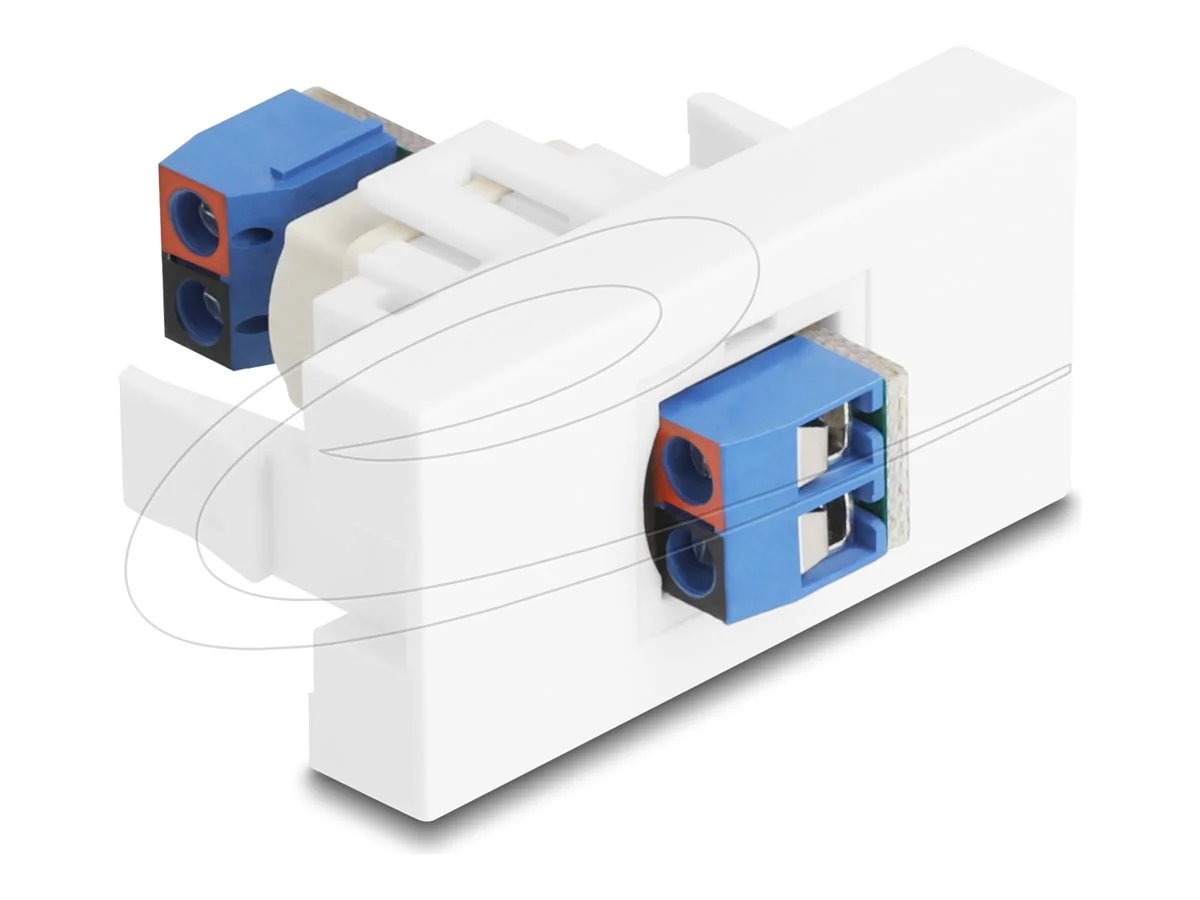 DELOCK Easy 45modul Terminalblock weiss