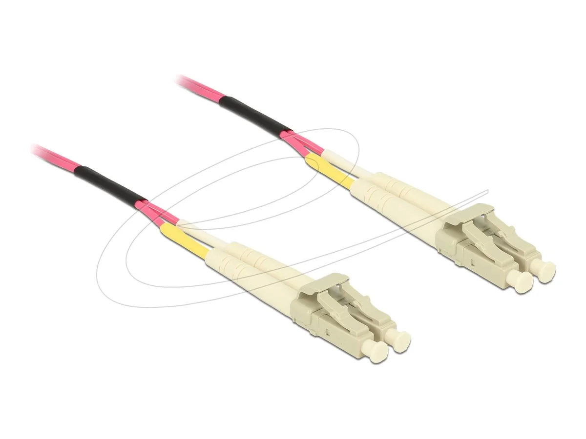 DELOCK LWL Kabel LC Duplex OM4 75m