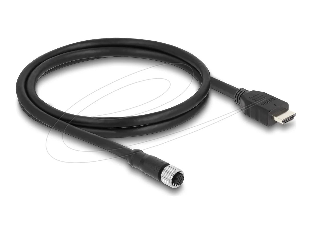 DELOCK M12 Kabel A-kodiert 17 Pin Buchse