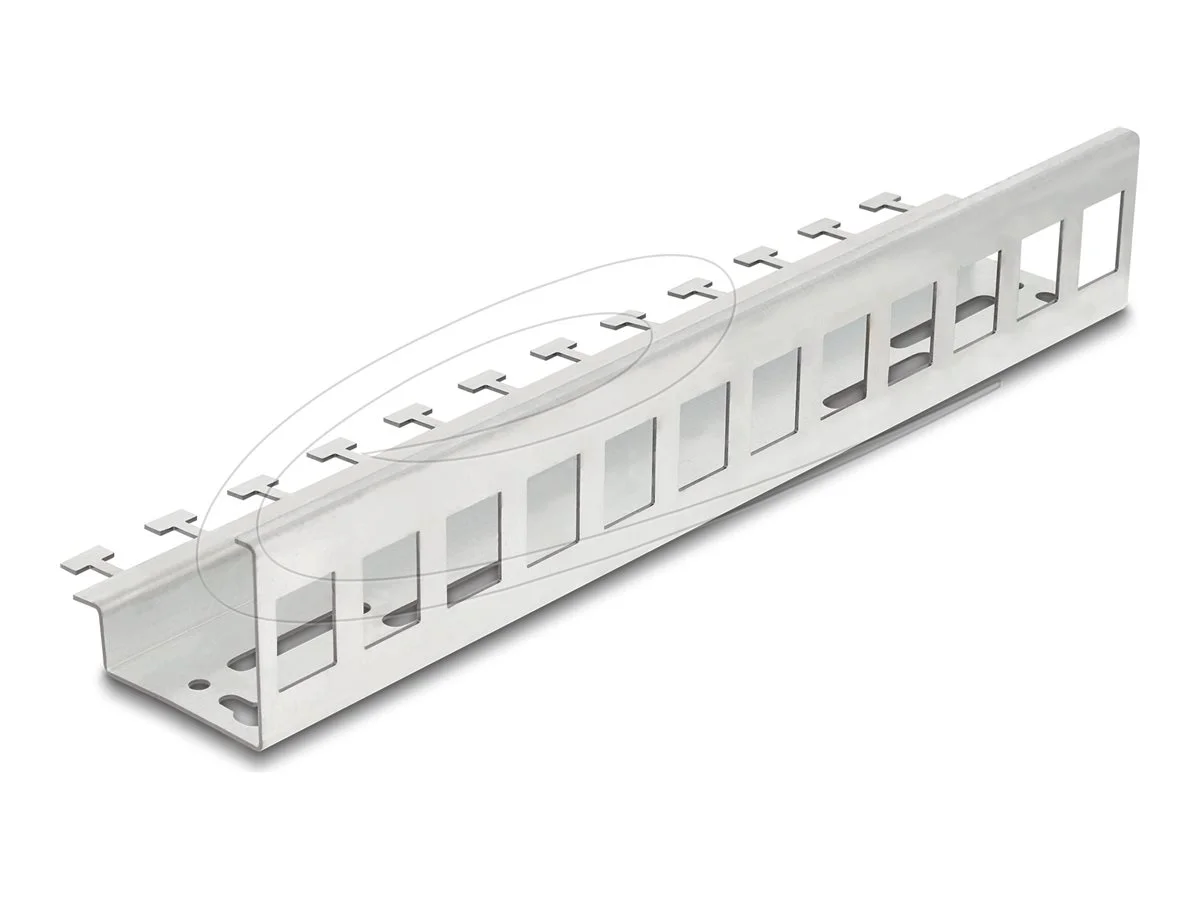 DELOCK Keystone Metall Halterung 12 Port