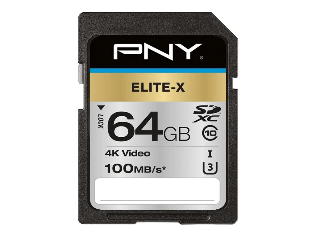 PNY Memory Card 64 GB SDHC SD ELITE X