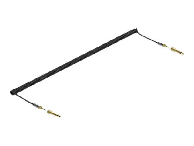DELOCK Spiralkabel 3,5 mm 3 Pin 5 m