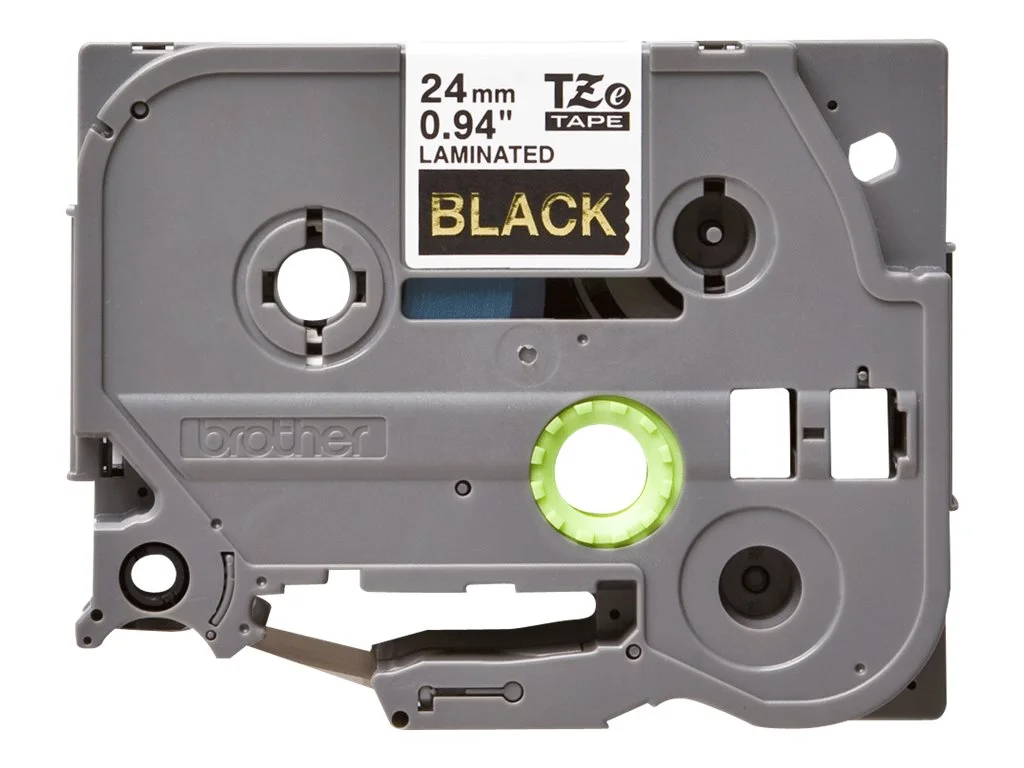 BROTHER P-Touch 24mm black/gold ribbon