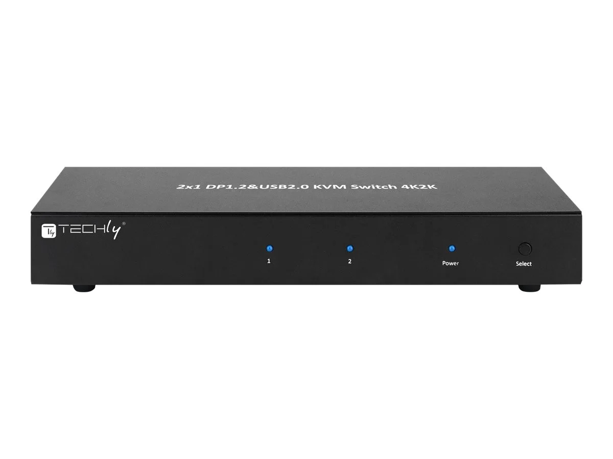 TECHLY KVM Switch Display Port 1.2 2Port