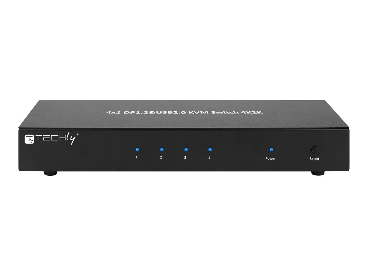 TECHLY KVM Switch Display Port 1.2 4Port