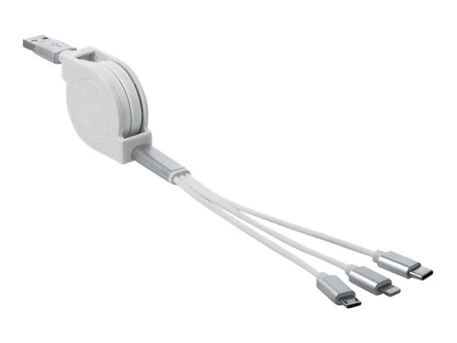 DELOCK USB 3in1 Aufrollladekabel