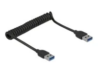 DELOCK USB 3.0 Spiralkabel Typ-A Stecker