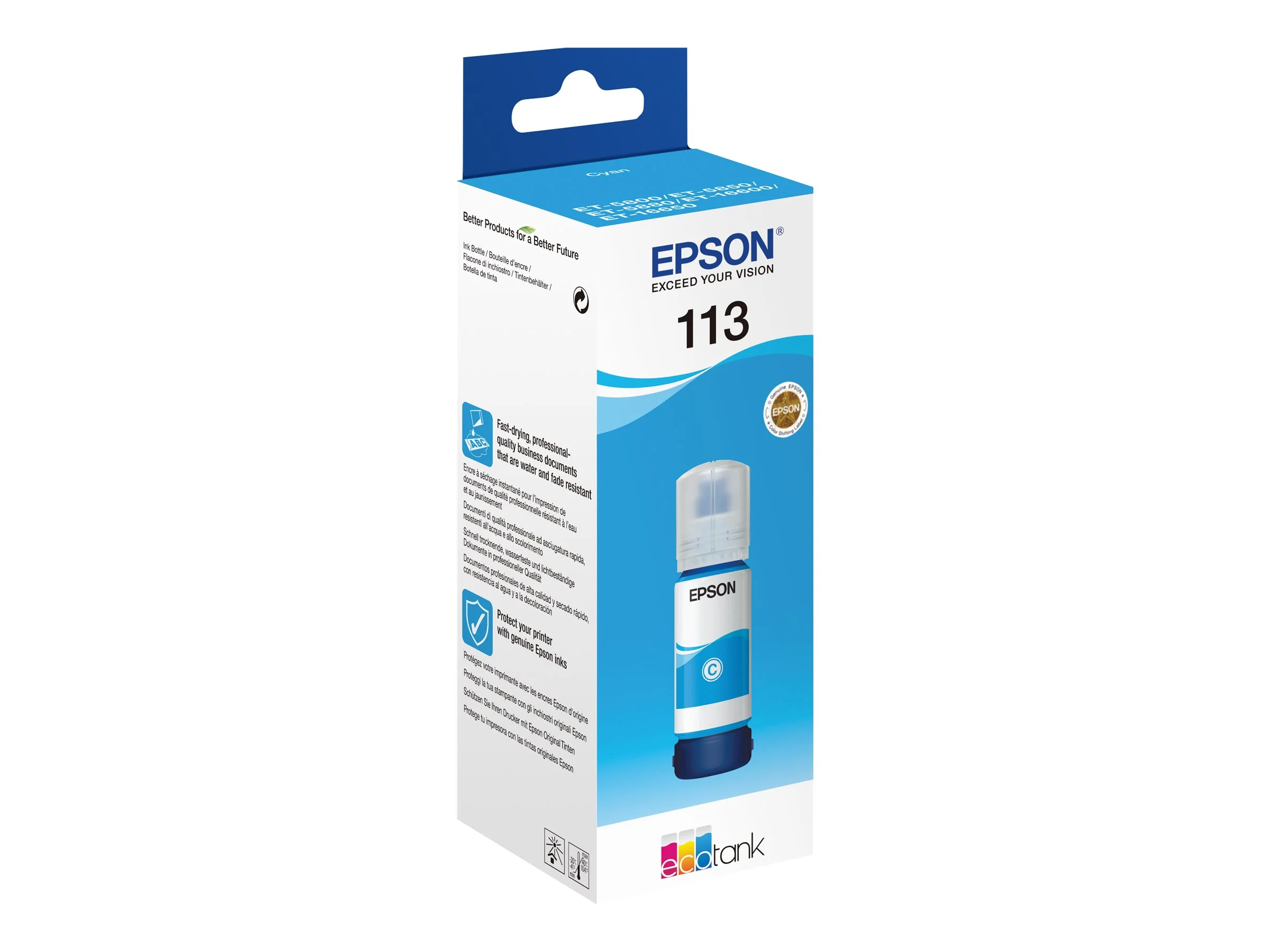 EPSON 6LB 113 EcoTank Pigment Cyan ink