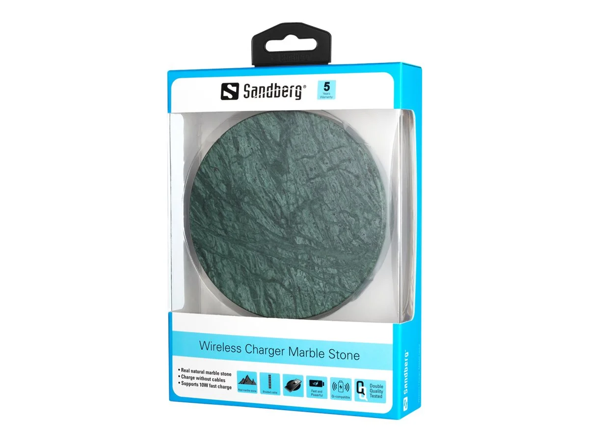 SANDBERG Marble Stone Charger Green