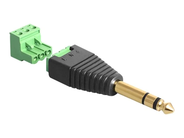 DELOCK Adapter Term.>Klinke 6,35mm 3Pin
