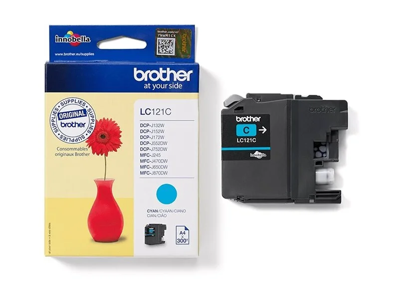 BROTHER LC121C Tinte cyan 300Seiten