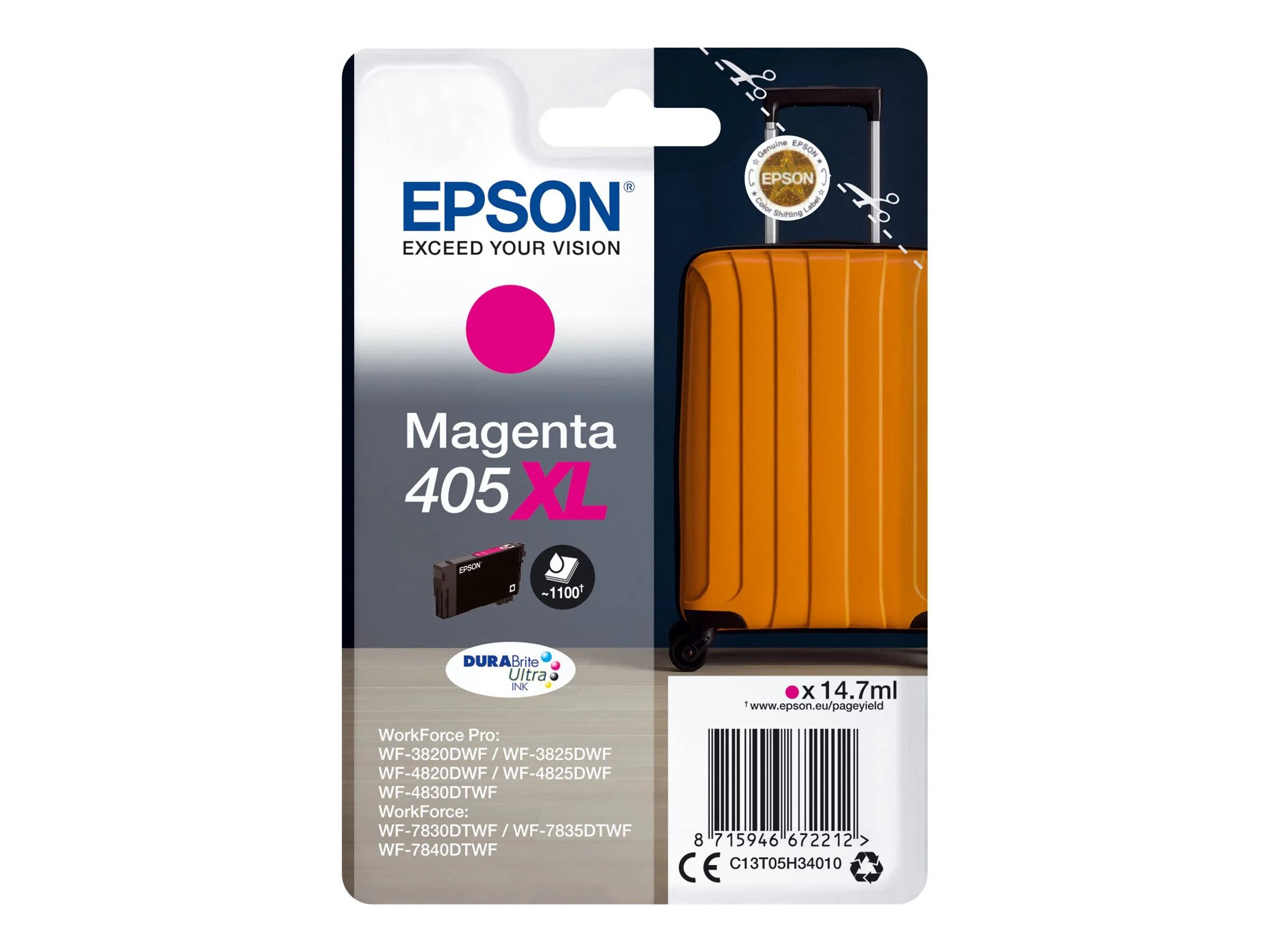 EPSON 2LB Singlepack Magenta 405XL w/s