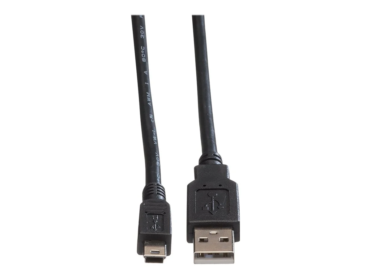 ROLINE USB 2.0 Kabel Typ A - 5-Pin 0,8m