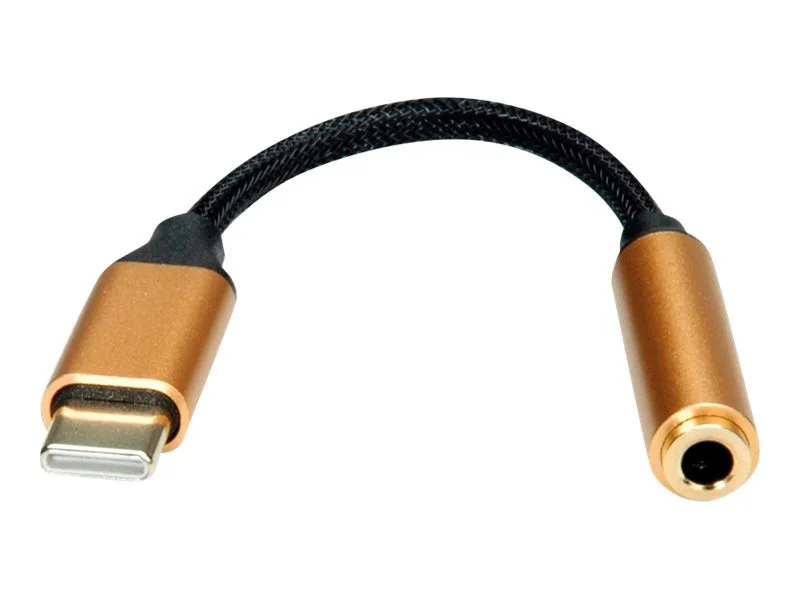 ROLINE GOLD Adapter USB TypC-3,5mm 0,13m