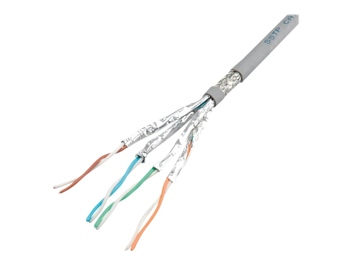 ROLINE S/FTP Kabel Kat.6A Class EA 100m