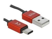 DELOCK cable USB-A/M to USB-C/M 2.0 blac