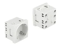 DELOCK Easy 45 Schutzkontakt-Steckdose