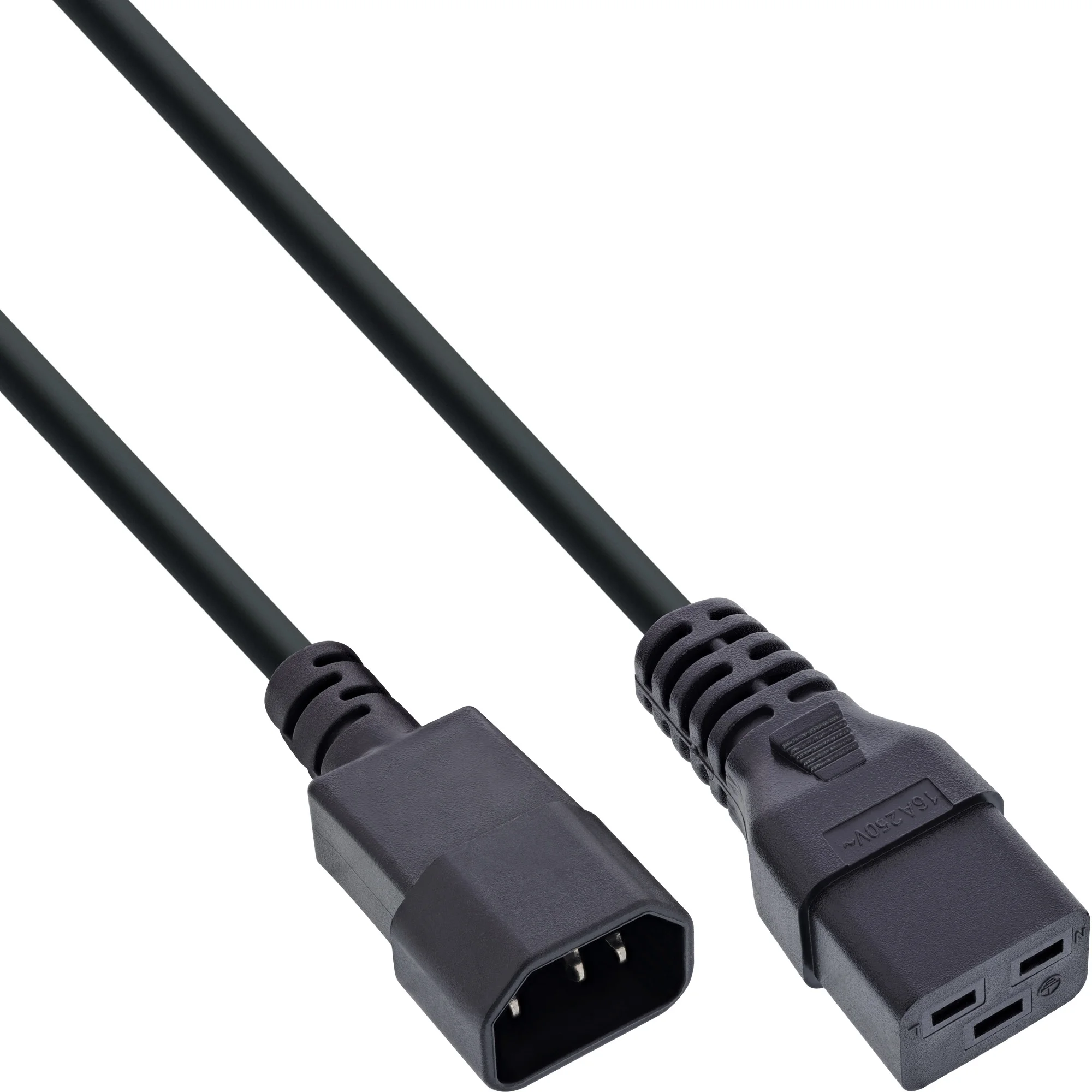 InLine® Netz Adapterkabel, IEC 60320 C14 auf C19, max 10A, 3m