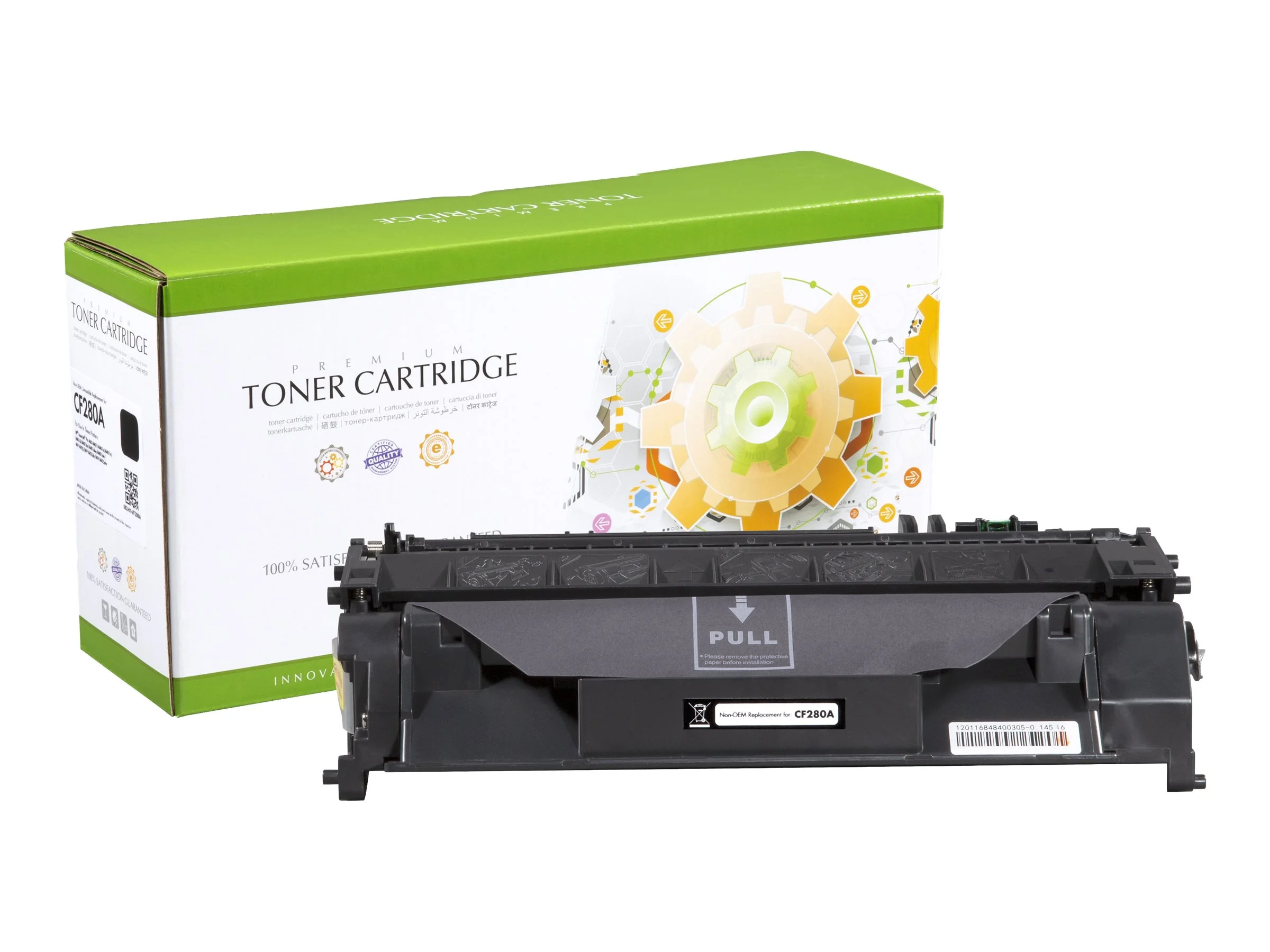 STATIC cartr HP CF280A blk comp 2.7k