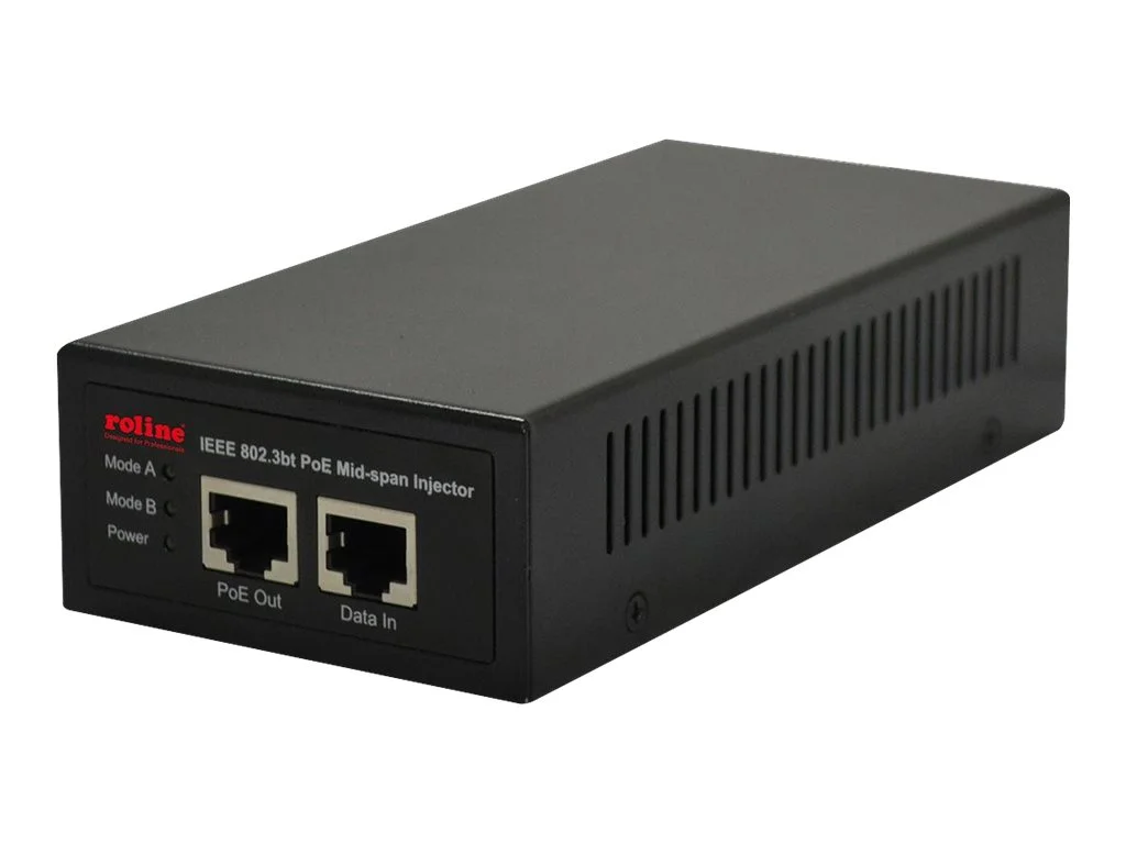 ROLINE Gigabit PoE++ Mid-Span Injekt 90W