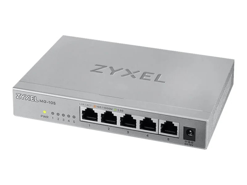 ZYXEL MG-105 5 Port 2,5G MultiGig Switch