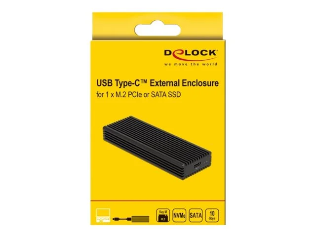 DELOCK Externes USB Type-C Combo Gehäuse