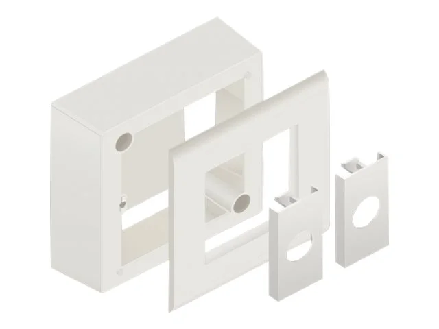 DELOCK Aufputzgehäuse Easy 45 82x82mm