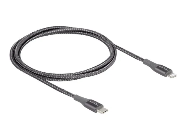 DELOCK Kabel USB Type-C > iPhone grau 1m