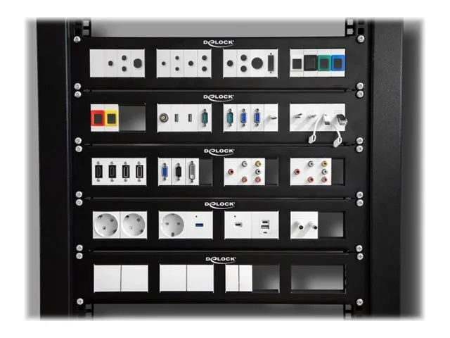 DELOCK Easy 45 48,3cm Patchpanel 2 HE