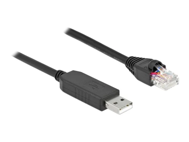 DELOCK USB2.0 A zu RS-232 RJ45 50cm schw