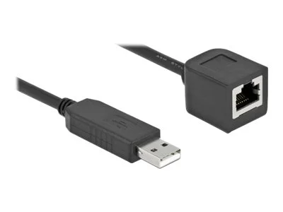 DELOCK USB 2.0 A zu RS-232 RJ45 2m schw