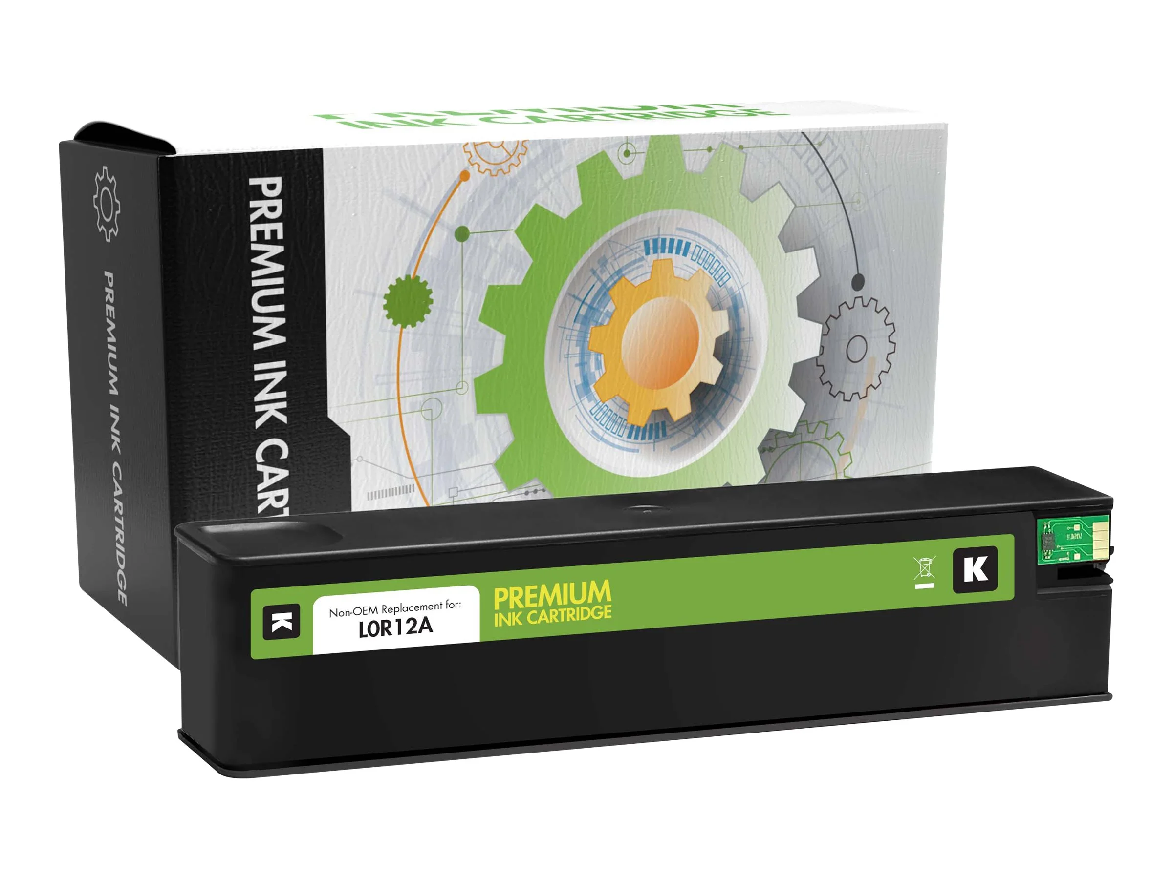 STATIC Ink cartr HP L0R12A blk reman