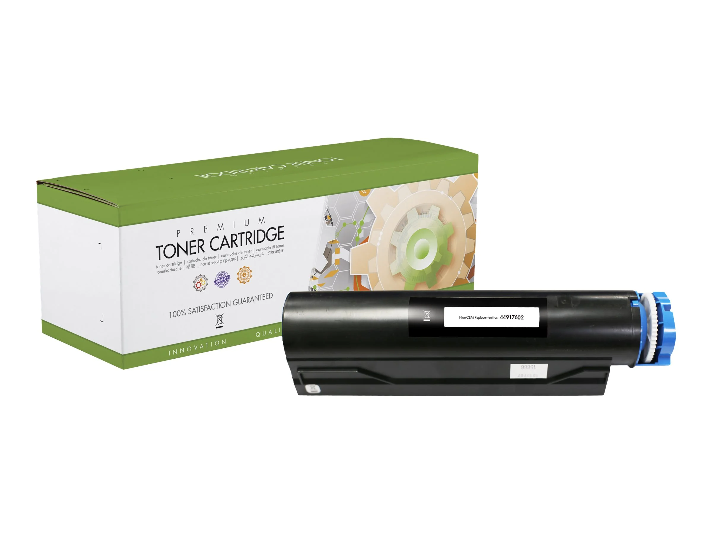 STATIC cartr OKI 44917602 blk reman 12k