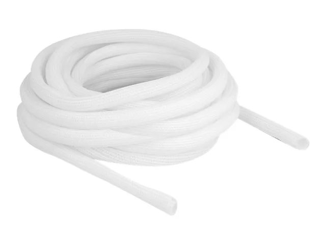 DELOCK Geflechtschlauch 10m x 13mm weiss