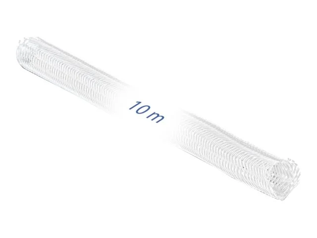DELOCK Geflechtschlauch 10m x 32mm weiss