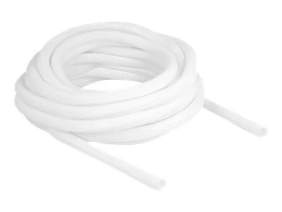 DELOCK Geflechtschlauch 10m x 9mm weiss