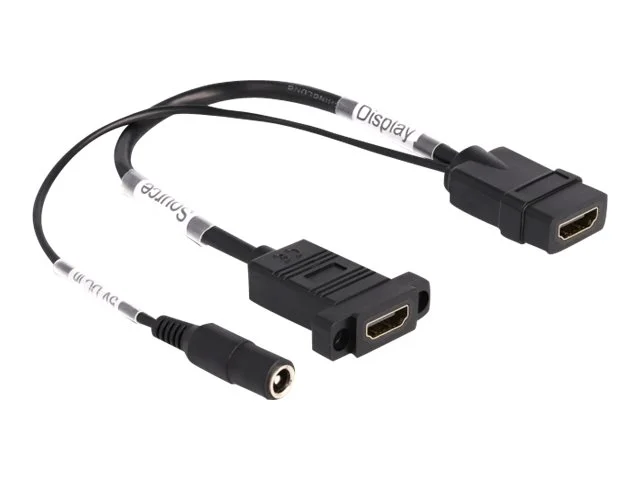 DELOCK HDMI Kabel 4K 60 Hz mit DC Einsp.